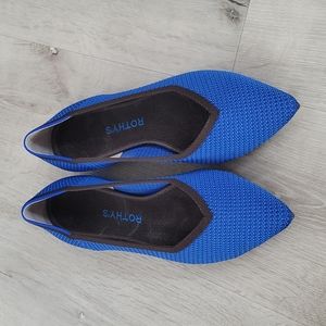 Cobalt Blue Point Rothys, Size 10.5